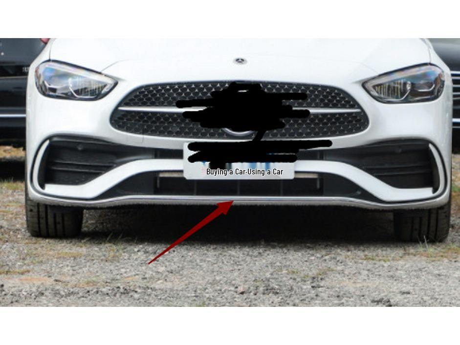 Front Bumper Center Bright Trim for Mercedes-Benz C-Class C200/C260
