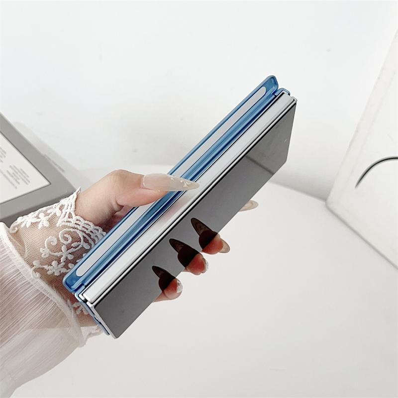 Pure Color Matte Skin Metallic Paint Protective Case for Samsung Galaxy Z Fold 7 Heinge Protection Case