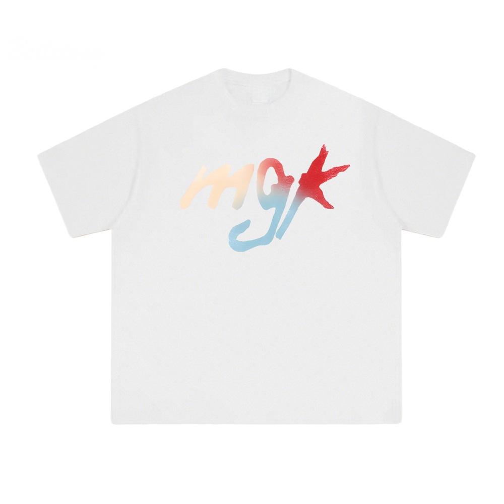 Mgk Xx Machion Gun Kelly Rapper's Same Style Sleeve Comfortable HipHop Tops Harajuku Summer Tee GANSTA GHETTO Swag T-shirt