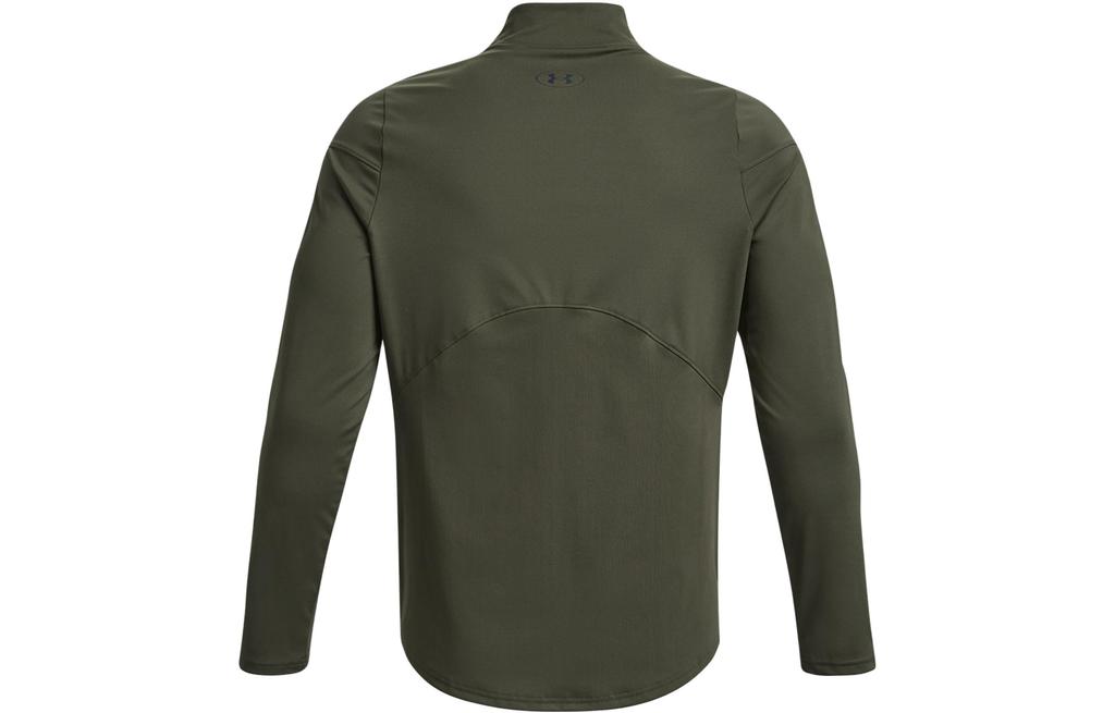 Men's Under Armour RUSH T-Shirts Men's Green Turtleneck Moderate Straight Fit