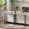 Console Table Hallway Table with Adjustable Foot Pads, Anti-Tip 75 X 24 X 76 Cm for Small Spaces Black