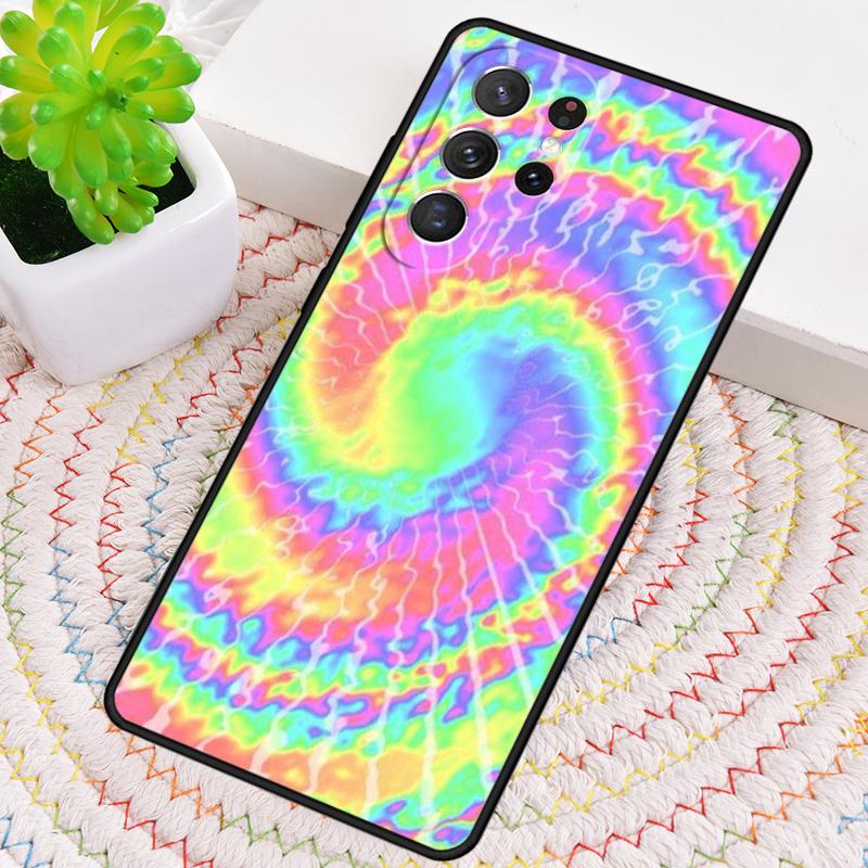 Colorful Tie Dye Rainbow Hippie Art Phone Case for Samsung Galaxy note 10 pro S26 Ultra S23 S24 FE S25 S21 S22 PLUS Cover