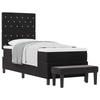 Box Spring Bed with Headboard Black 200 X 80 Cm Velvet