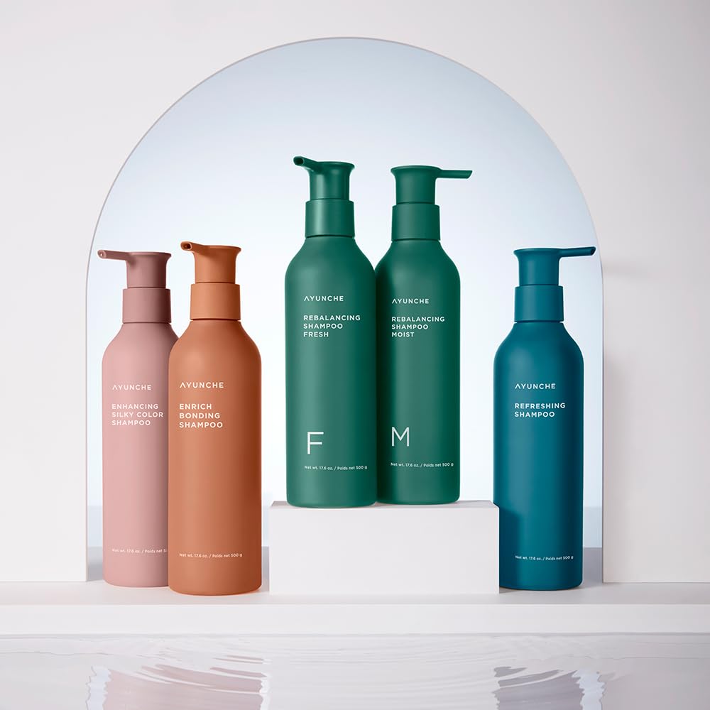AYUNCHE Refreshing Shampoo Official AYUNCHE Brand 350ml, Scalp, Premium, Salon-Quality,