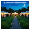 30-LED Crystal Bubble Ball String Lights Outdoor Solar Garden Lights for Lawn Patio Landscape Stake Lamps