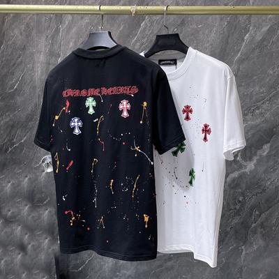 8965 2026 Summer New High Quality Cotton Round Neck Loose Large Size Men's and Women's T-shirt Couple T-shirt