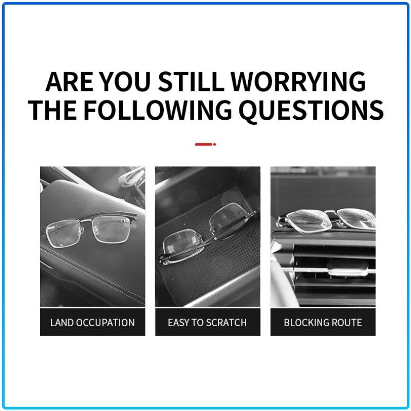 Auto Sun Visor Glasses Box Sunglasses Clip Card Ticket Holder Stand sticker For Volvo XC90 XC60 XC70 XC40 V90 V60 V40 C70 C30 S80