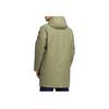 Adidas Patchwork Hooded Mid-Length Zip Down Jacket Men Outerwear Olive-Green HA1173