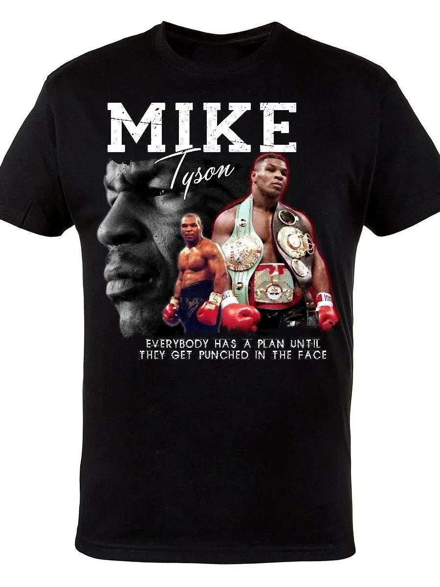 

MMA Mike Tyson Boxing Gym Black TShirt 100 Cotton ONeck Short Sleeve Summer Casual Mens Tshirt Streetwear S