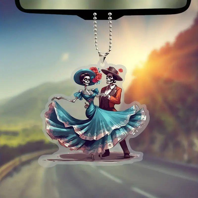 Charming Cartoon Acrylic Christmas Tree Pendant For Home And Auto Decoration Gifts