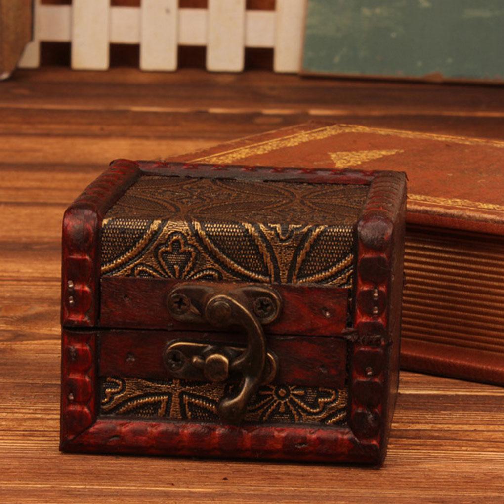 Retro Jewelry Box Delicate Wood Handmade Lotus Flower Boxes Holder Decoration Storing Treasure Christmas Birthday Gift