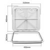 Boat Accessories ABS Deck Access Hatch Cover 460x510mm Waterproof Ship Deck Hatch Cover For Marine Yacht RV