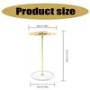 Metal Jewelry Holder with Circular Base Accessories Stand Rotatable Accessory Showcase Rack for Home and Store Use