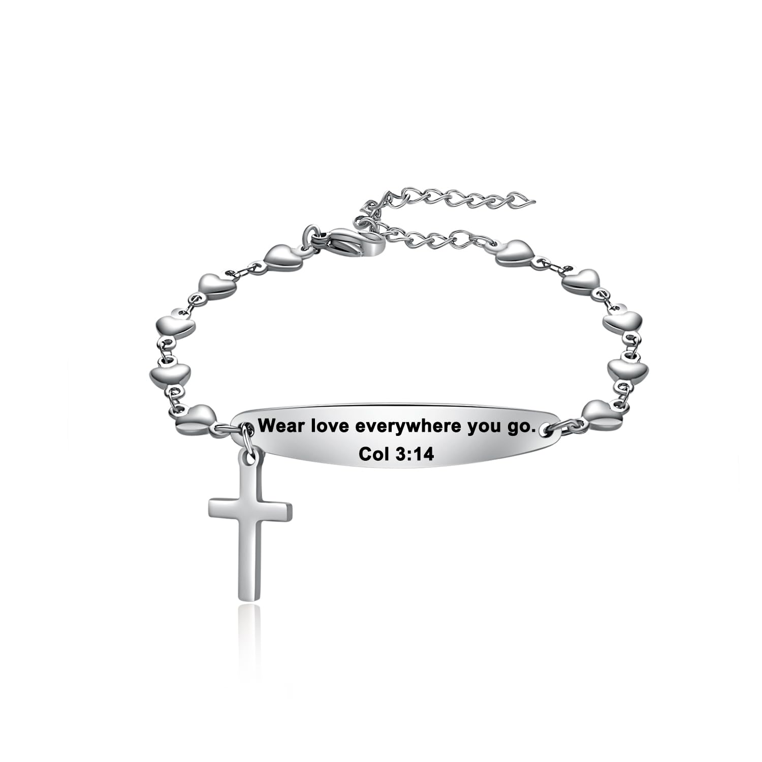 

Bible Verse Bracelet for Women, Religious Inspirational Faith Jewelry, Christian Bracelet Birthday Baptism Gift for Her