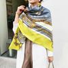 Twill Silk Women Scarf 130*130 Cm Euro Design Chain Print Square Scarves Brand Quality Gift Large Fashion Shawls