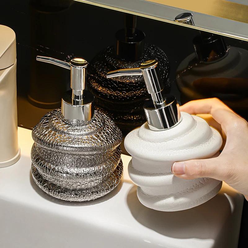 111ML Ceramic lotion Bottle Hotel Toilet Hand Wash Liquid Press Bottle Body Wash Shampoo Dispensing Bottle soap dispenser