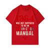 Men's 100% Cotton Crew Neck Short Sleeve T-Shirt, 1984 Not An Instruction Manual Novel Graphic Casual Comfortable Tee for Daily Wear