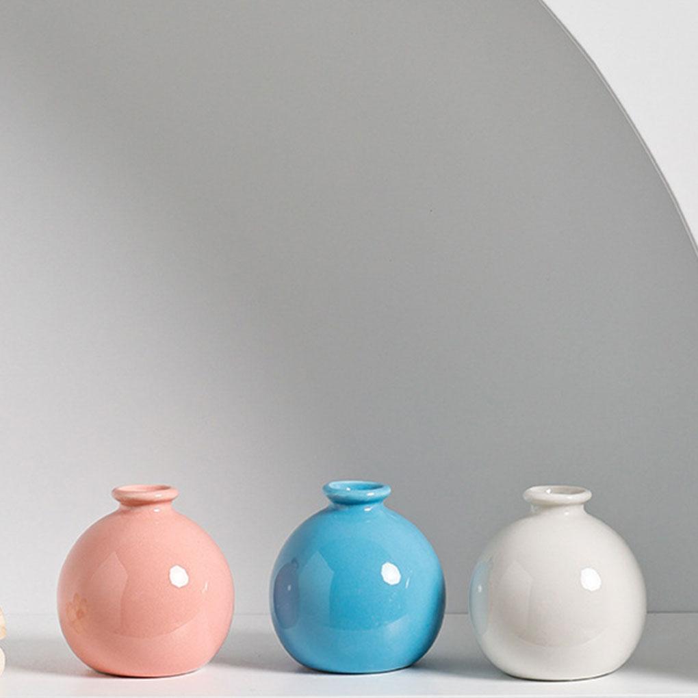 Exquisite Craft - Solid Ceramic Vase For Home Décor Office And Gifts Wide Application Vibrant Color Ple Fluent Line