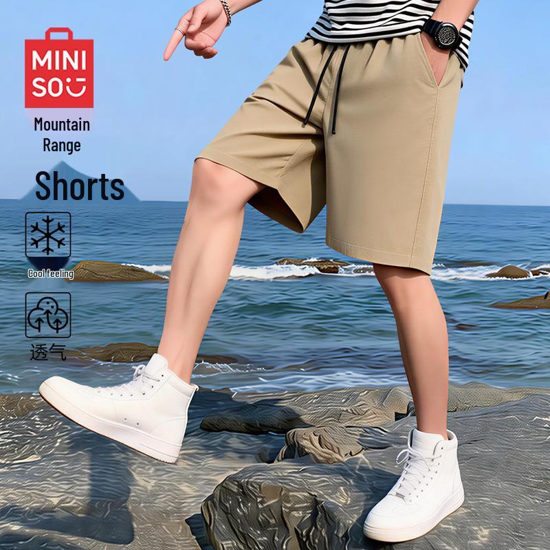 MINISO Men s 2026 Summer Casual Loose Mid-Length Shorts XL