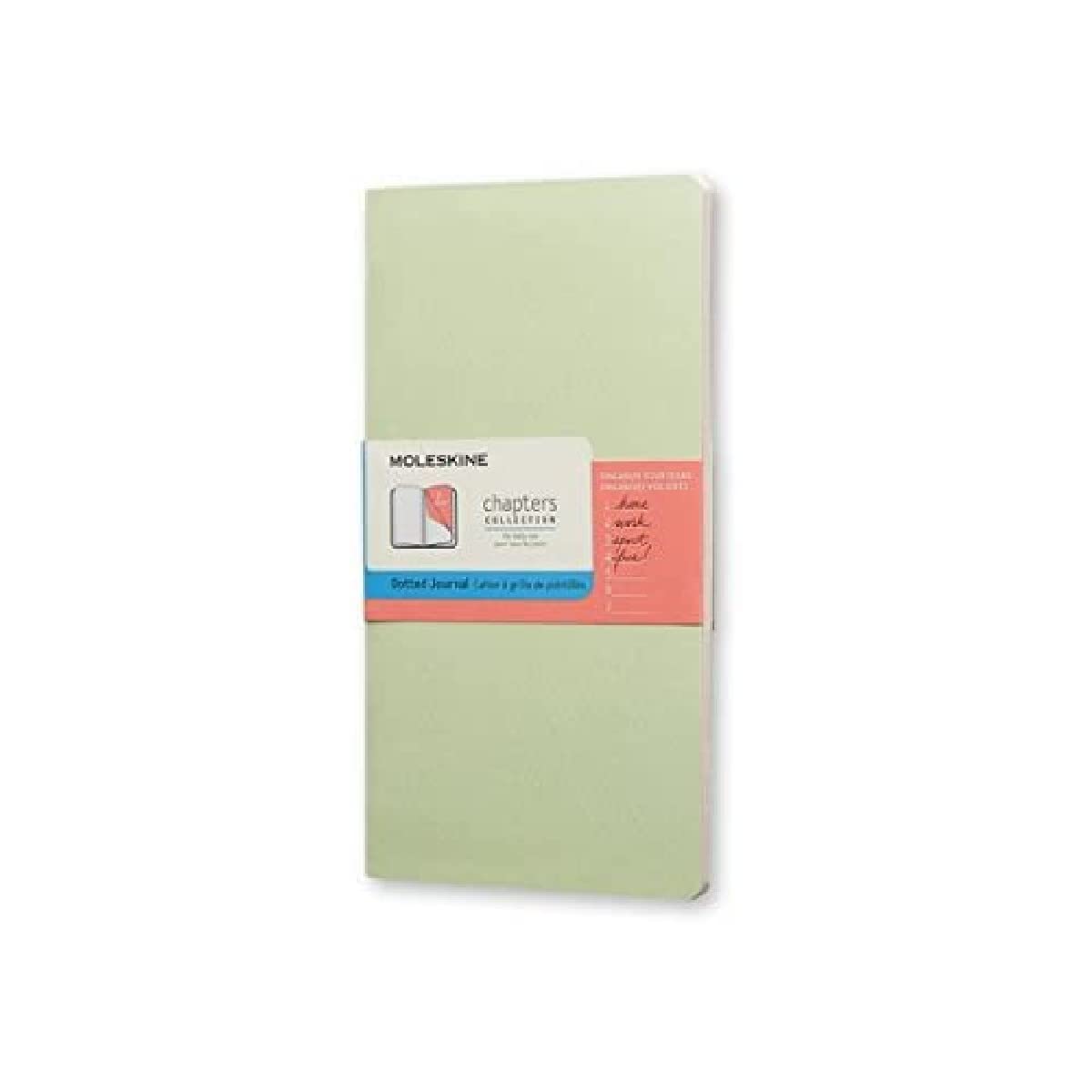 

Moleskine Notebook Chapters Journal Dot Mist Green Slim Medium (Dot Ruled)