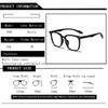 Classic Brand Photochromic Square Oversized Glasses Anti Blue Light Prescription Myopia Custom Men Eyewear