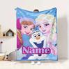 Custom Name Princesses' Garden Flannel Blanket Throw Blanket Soft Warm Sofa Bed Decor Unique Gift