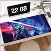 Tapete de Rato Neon Valorant Gaming XL Novo Mousepad HD XXL MousePads Borracha Natural Antiderrapante Tapete de Mesa para Mouse de Computador de Escritório