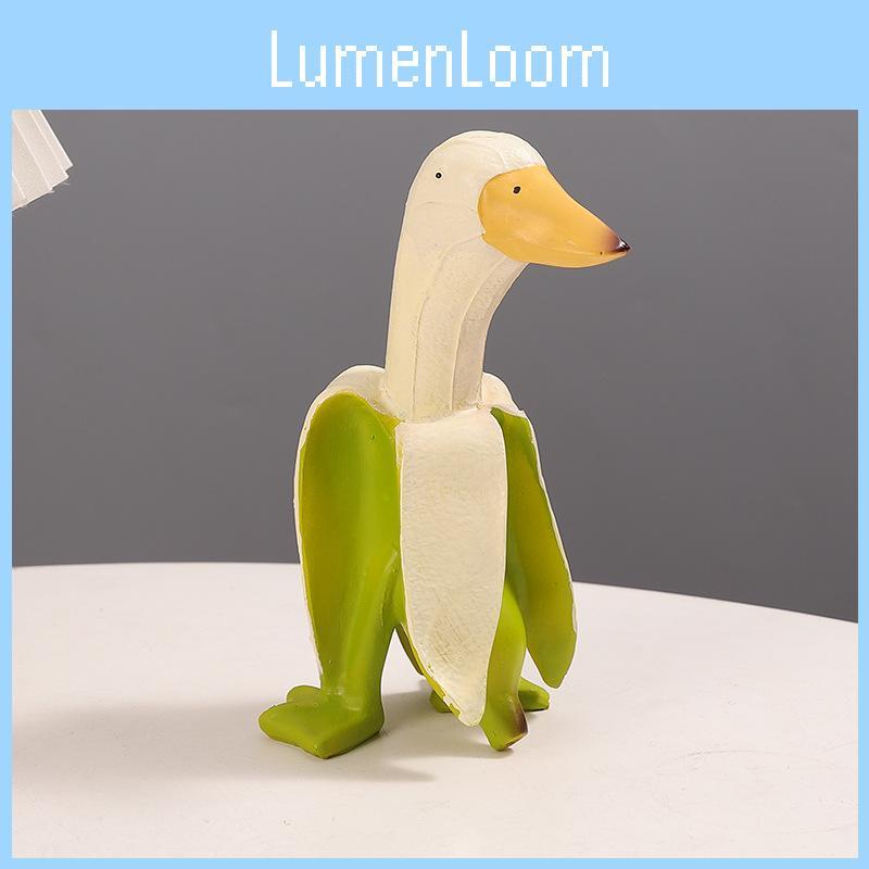 Creative Banana Duck Resin Figurine Animal Desk Decor Gift For Special Events