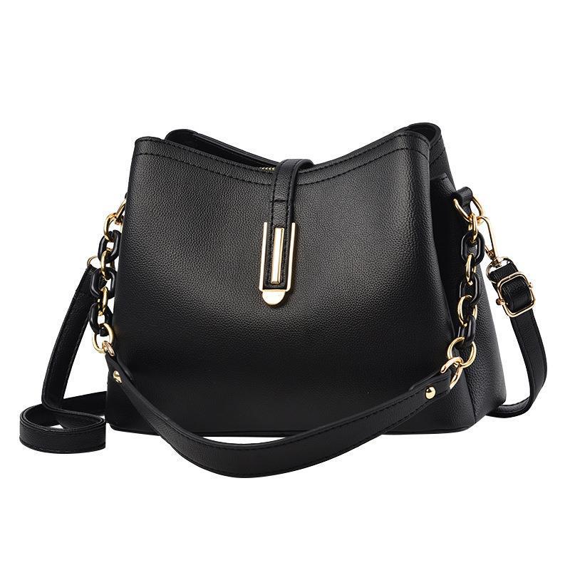 Women's 2025 Fashion Bucket Bag - Large Capacity Textured Shoulder & Crossbody