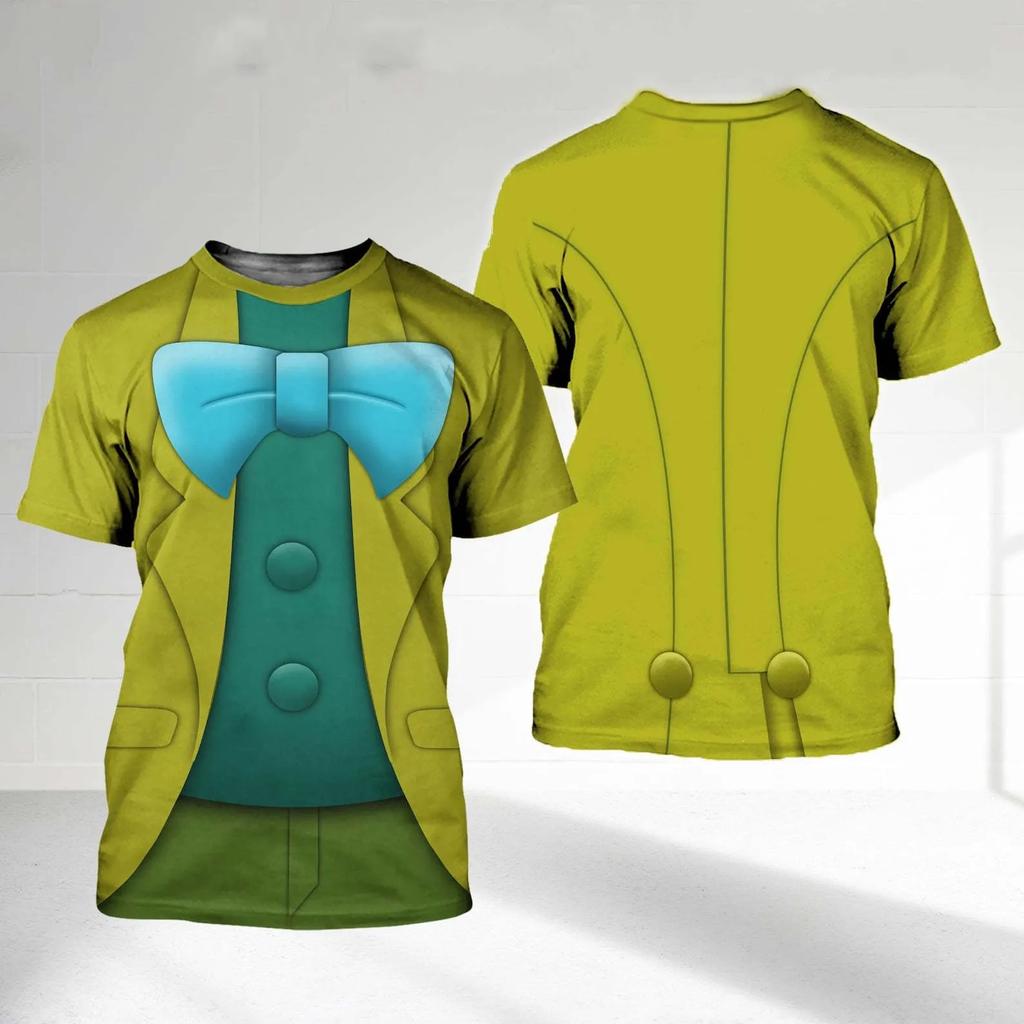 Camiseta de Verano para Niños con Estampado 3D y Cuello Redondo