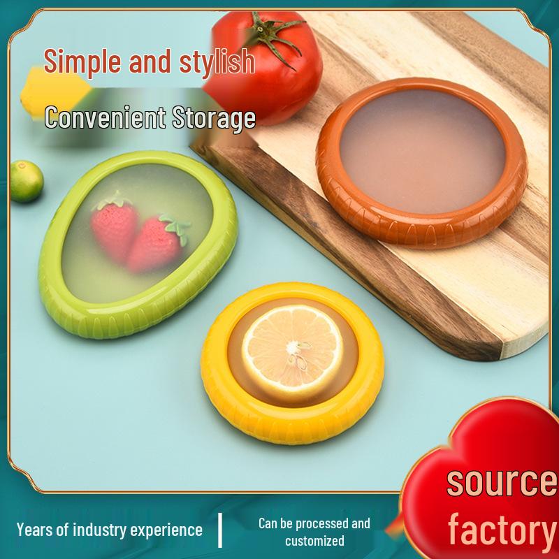 Silicone Film Fruit Storage Box for Mini Refrigerator - Perfect for Vegetables, Avocado, and Lemon