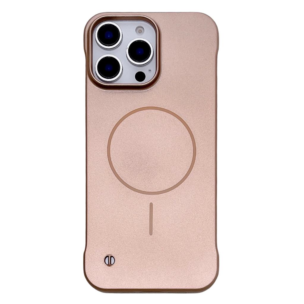 For iPhone 16 Pro Magnetic Case Borderless Hard PC Phone Back Cover