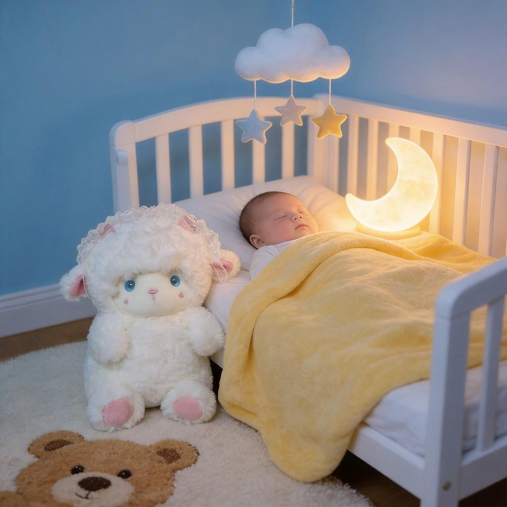 Plush Sheep Toy With Pp Cotton Filling For Children And Kids Gift