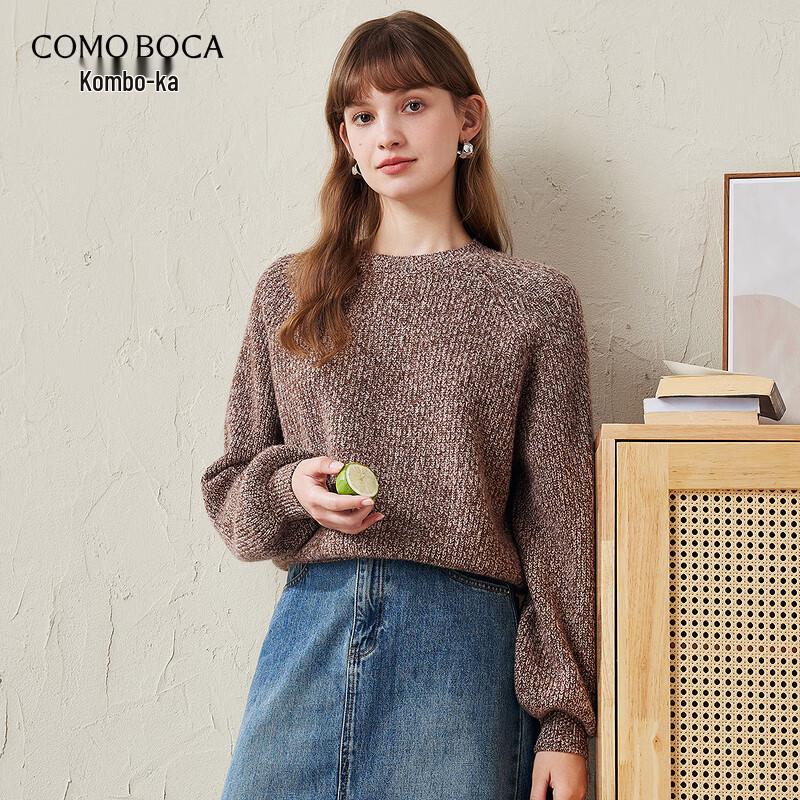 Komeng Boca Women's Premium Round Neck Wool Sweater