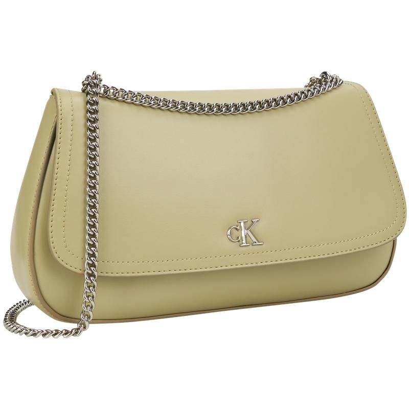 Calvin Klein Metal Letter Chain Shoulder Crossbody Bag Small Women Bags Mint-Tea 4F3171G-IYZ