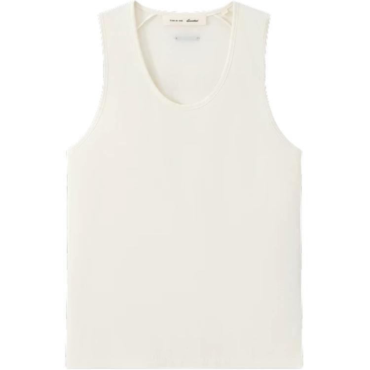 Fear of God Essentials Tri-Blend Classic Tank Ivory Women Tops Cream RW00373-0034