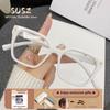 SUSZ  Reading Glasses Colorful PremiumRectangle Light BlockingWomen's Fashion Myopia Glasses Prescription Progressive Eyeglasses
