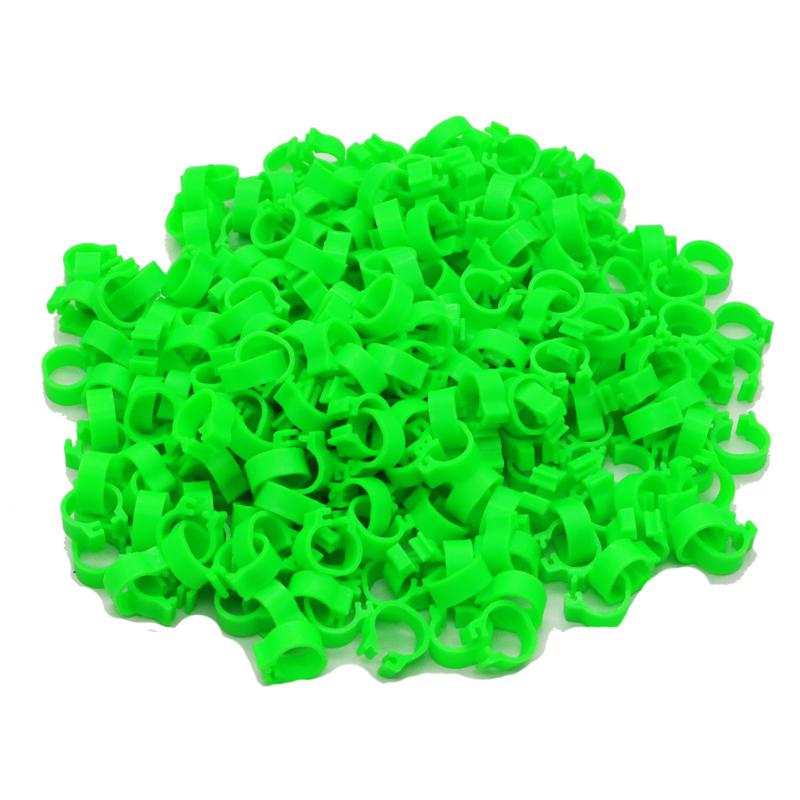 200 Pcs Inner Diameter 8mm Bird Foot Ring Dove Pigeon Parrot Leg Rings Small Birds Foot Ring Bird Clip Ring 10 Colors