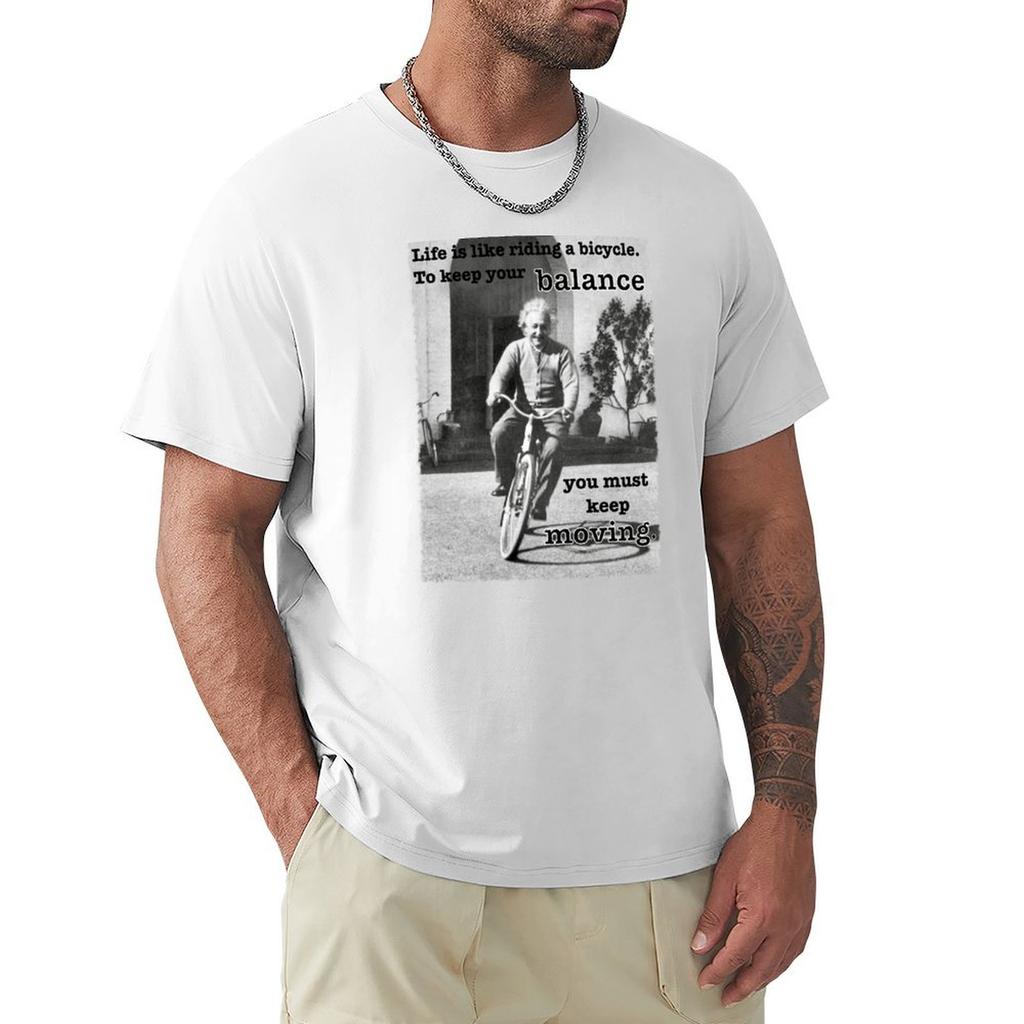 Einstein On His Bike Tshirt Sport Basic Moisture Wicking Tee