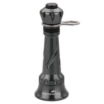 HEIGHTEN Reel Stand Luminous Hook Keeper and Line Stopper for Shimano and Daiwa Spinning Reels Gray 38/48mm (Not Foldable) - (Dark