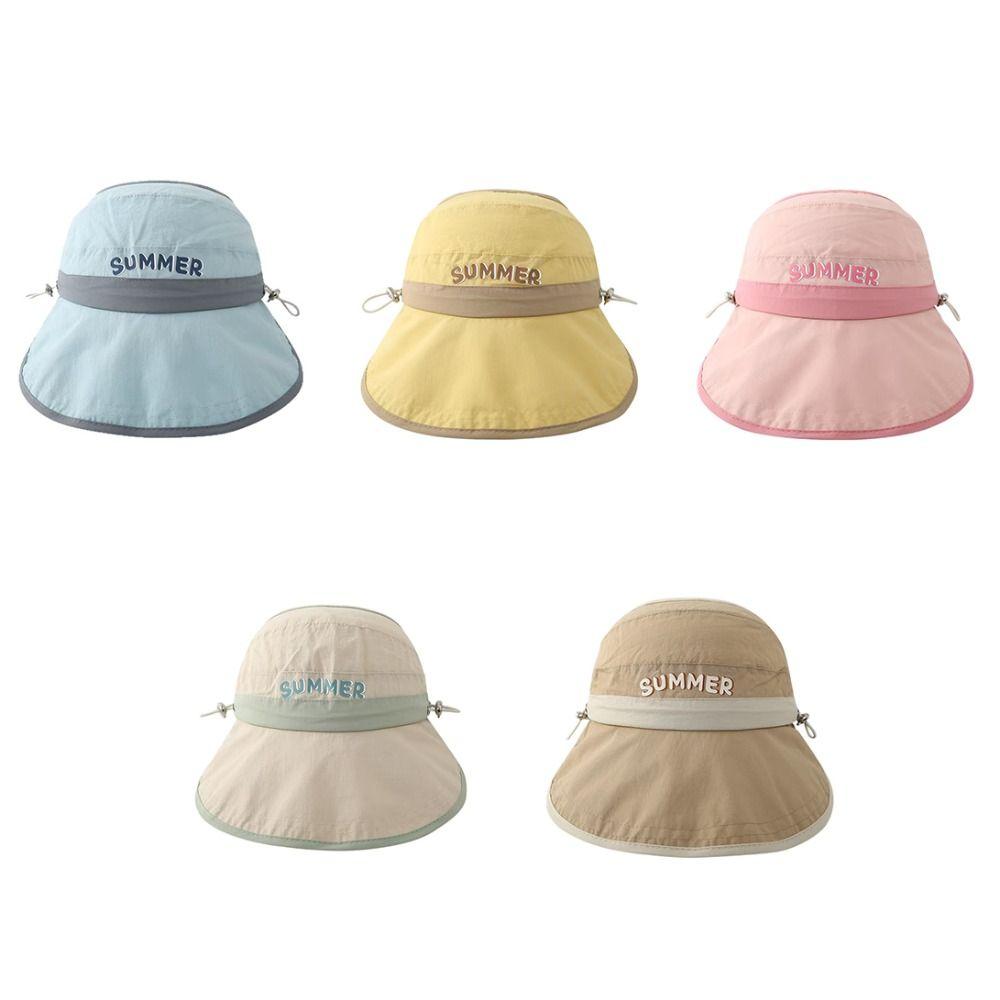 Quick-dry Kids Empty Top Cap Breathable Children Sunshade Hat Soft Baby Sun Hat Travel