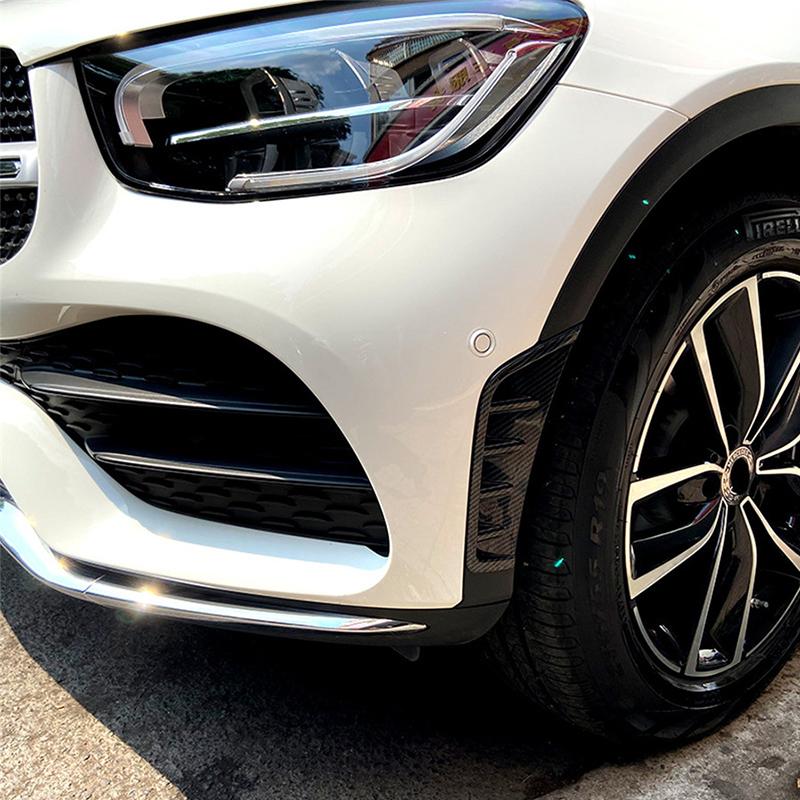 2x Front Bumper Side Air Vent Splitter Spoiler Trim For Mercedes X253 GLC 2020+