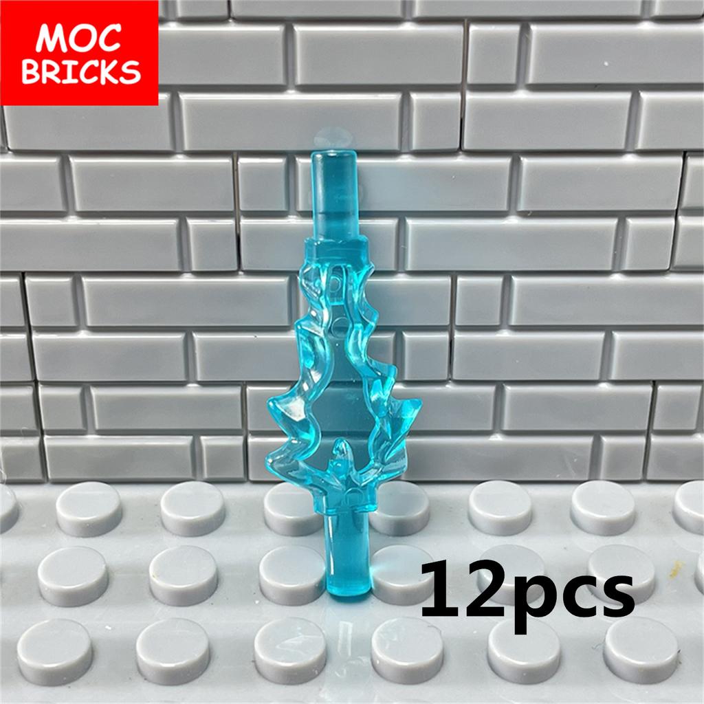 MOC Bricks Ice Energy Power Bursts Strong Lightning Action Figure Weapon 35032 27393 Accessory Building Blocks Toys Kids Gifts