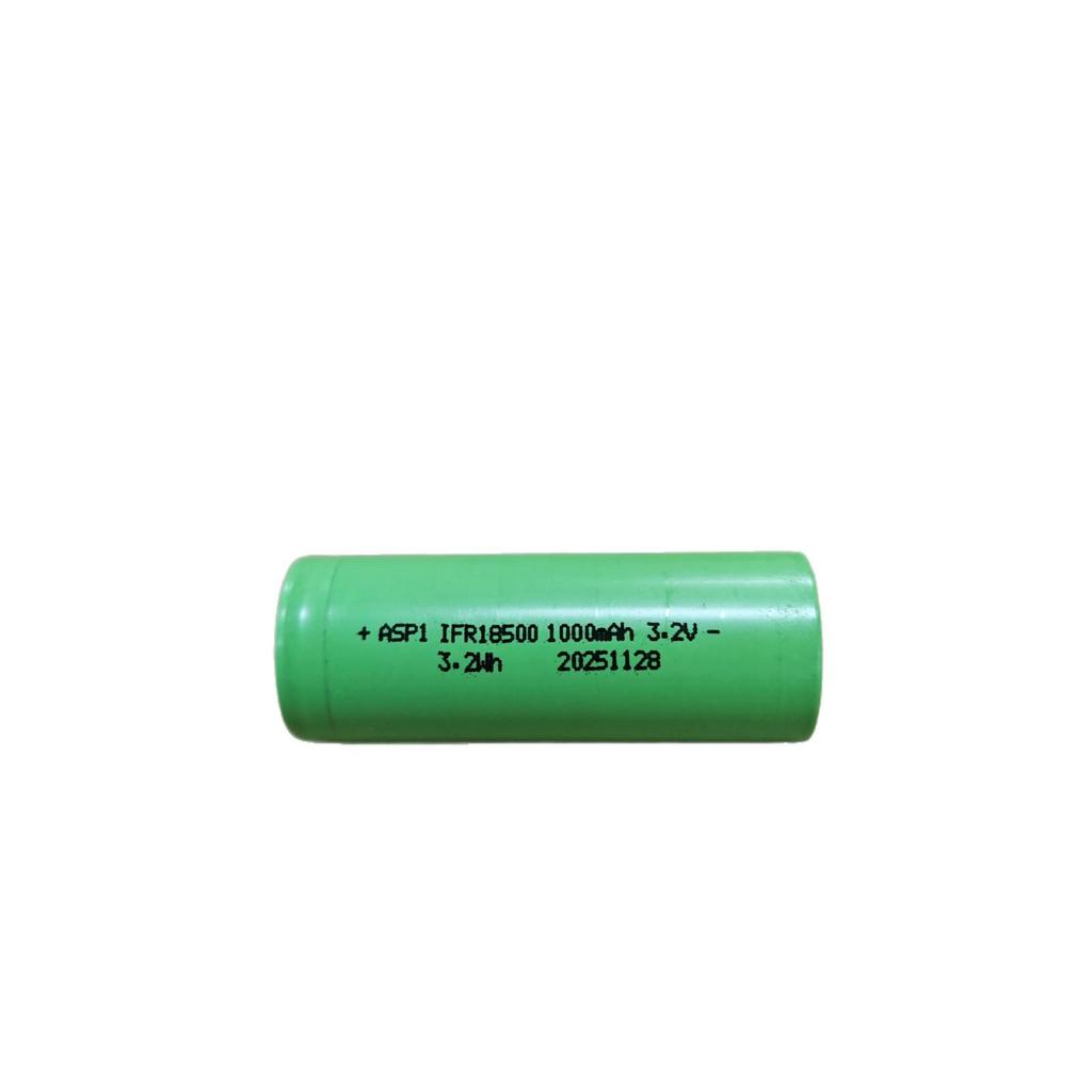 18500 LiFePO4 3.2V 1000mAh Battery for Shaver/Lint Remover, 3C Discharge