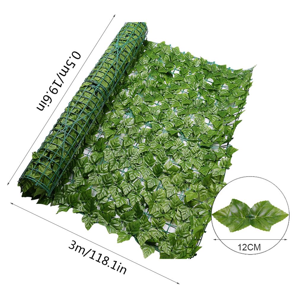 

Artificial Ivy Fence Screen Artificial Hedges Fence and Artificial Leaf Screening Roll Decoration for Outdoor Decor