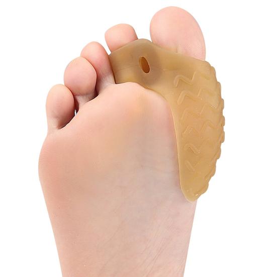 1 Pair Toe Separator for Overlapping Toes Soft SEBS Bunion Corrector Double Hole