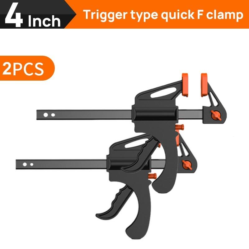 5 STÜCKE Mini 4 Zoll F-Typ Klemme Holzbearbeitung Arbeit Balkenklemme Gadget Befestigungsclip Schnell Manuell Quetschgriff Clip