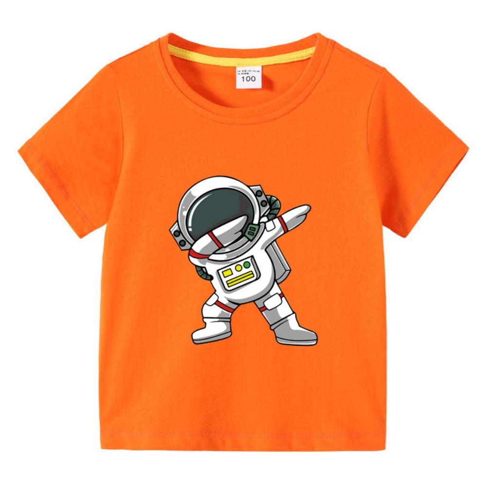 2026 New Kids Clothing Fashion Spaceman Graphic Short Sleeve T-Shirt  Children Boy O-Neck Tops Tee Kids Summer Clothes