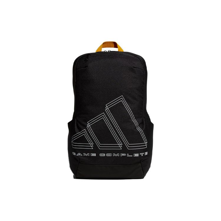 

Adidas New Sports Fitness Travel Large Capacity Logo Backpack With Side Pockets Unisex Backpack Black H30341 Black