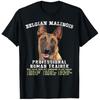 180g Pure Cotton Single-Sided Print Men's T-Shirt Belgian Malinois Professional Dog Trainer T-S